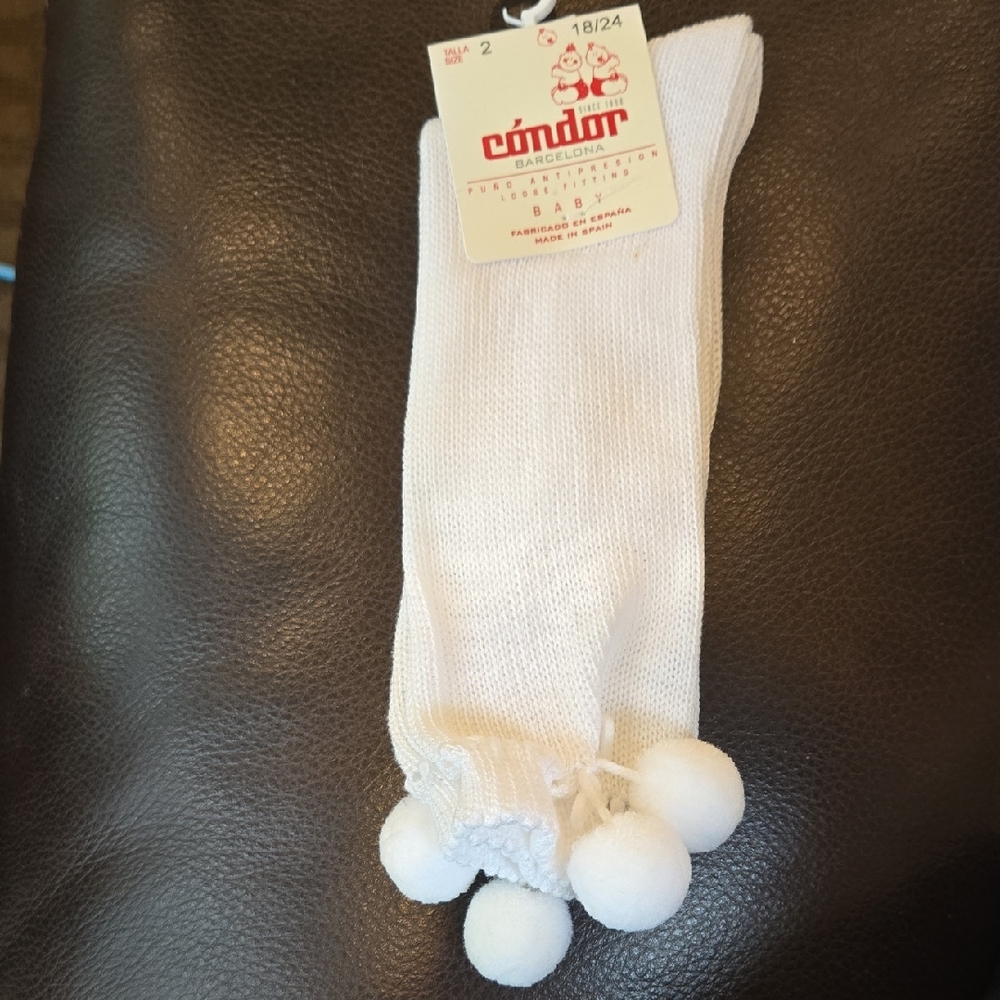 CONDOR White Baby Socks